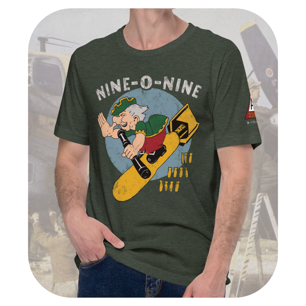 B-17 Nine-O-Nine - Flying Fortress Nose Art T-Shirt — 909 Apparel®